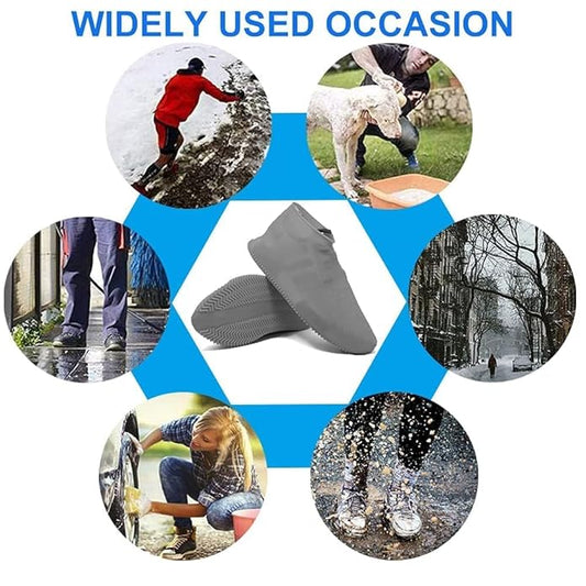 Waterproof Reusable Silicone Shoe Covers — Rain Protection