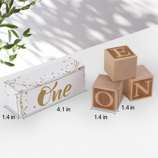 Wooden ONE Letter Blocks – 1st Birthday Smash-Cake Photo Props