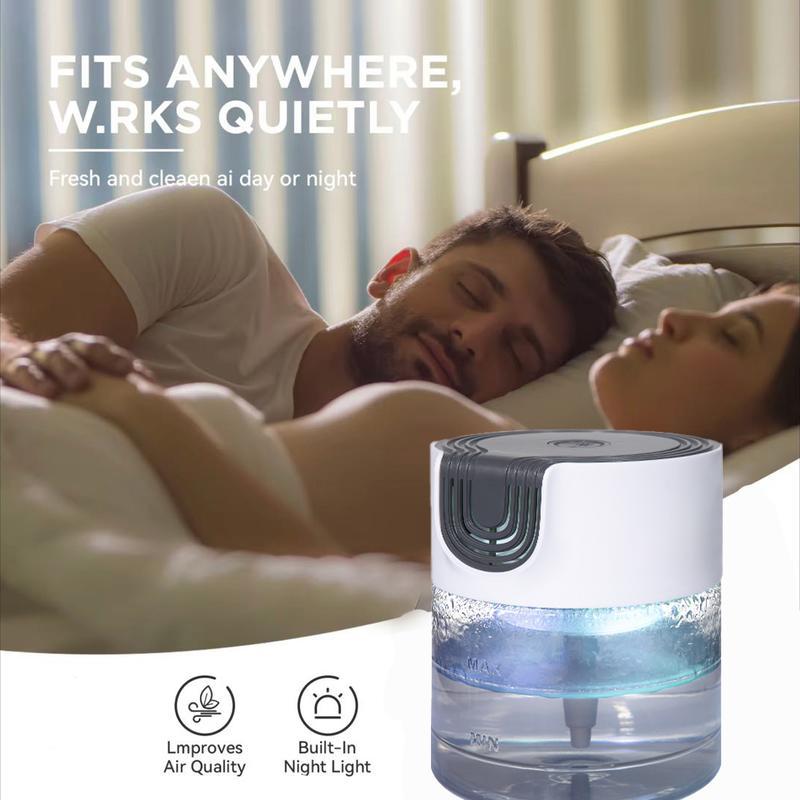 3-in-1 Air Purifier, Aroma Diffuser & LED Mood Light