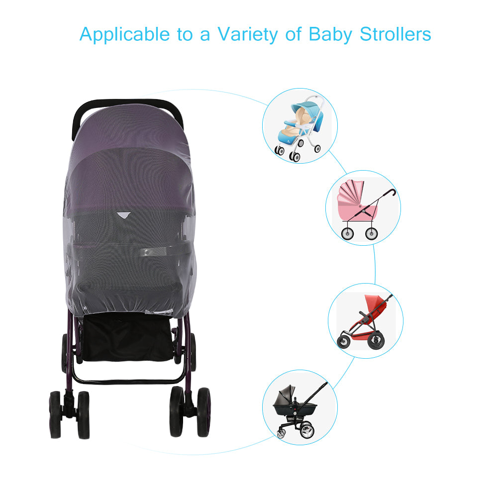 Baby Stroller & Pram Mosquito Net – Breathable Mesh Insect Protector