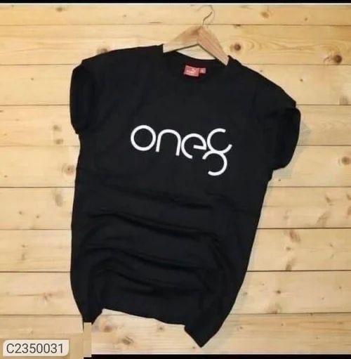 Men's Regular Fit T-Shirt — Style 6 (Black, L)