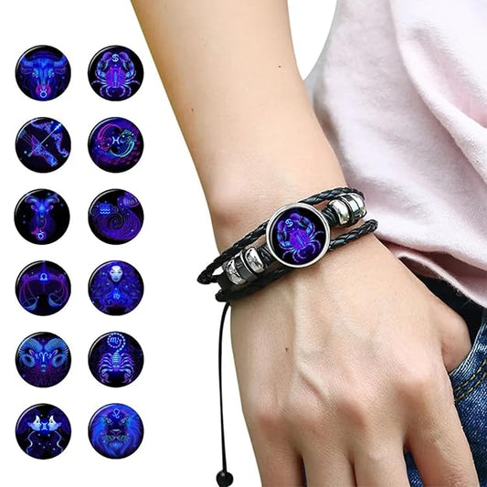 Zodiac constellation bracelet - astrology gift for all 12 star signs