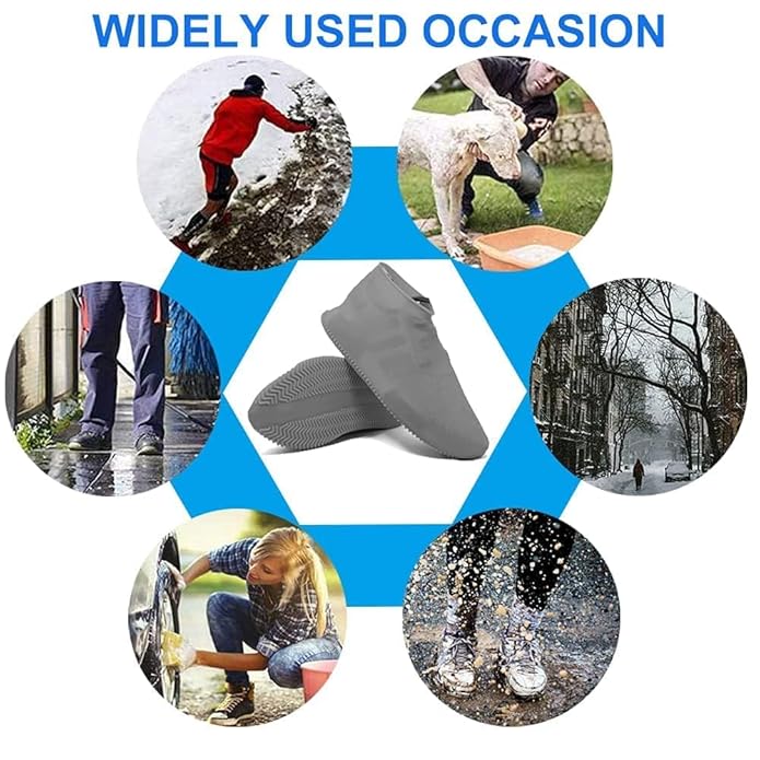 Waterproof Reusable Silicone Shoe Covers — Rain Protection