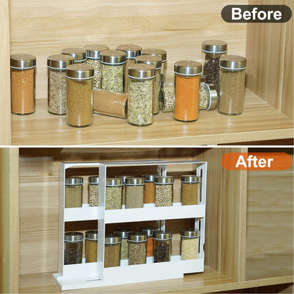 Swivel Cabinet Spice Rack — detail