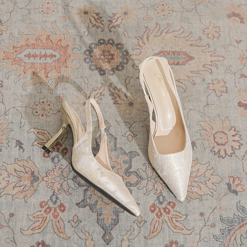 Chinese-Style Casual High Heels for Women