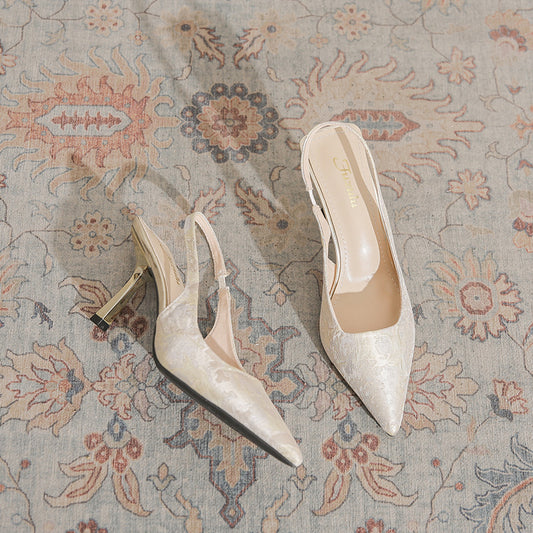 Chinese-Style Casual High Heels for Women
