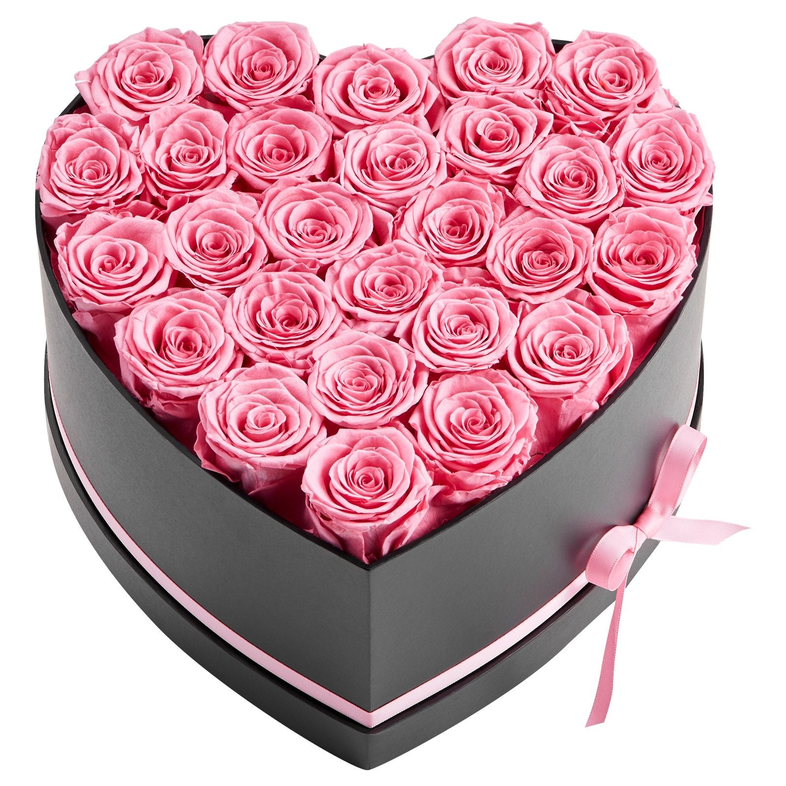 27 Preserved Roses Forever Bouquet — heart-shape gift box (centerpiece of the Premium Forever Set)