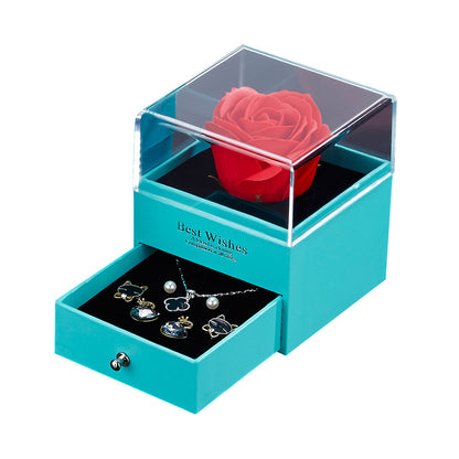 Soap Rose Jewelry Box – Acrylic Forever Bloom Gift Box