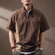 Functional Quick-drying T-shirt Mens Short-sleeve Stand-collar Polo Shirt