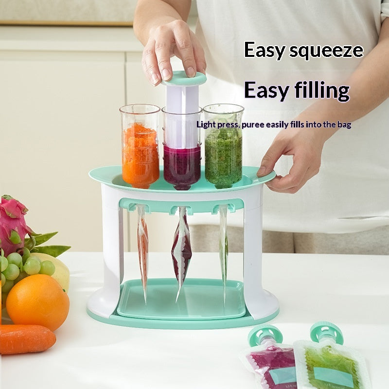 Manual Baby Food Maker Set – Complementary Feeding Storage Bags