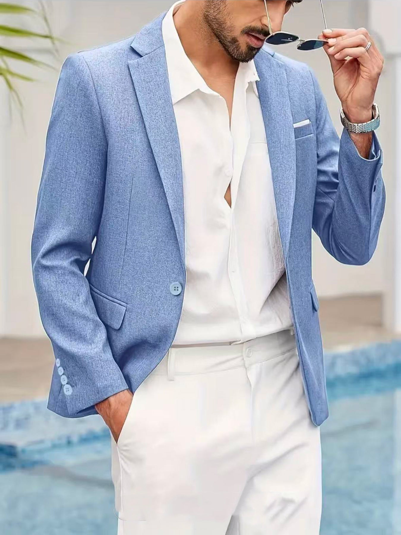 Italian-style Summer Mens Lightweight Casual Jacket