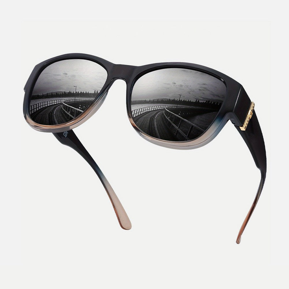 Polarized Large-Frame Wraparound Sunglasses — Women's UV Protection