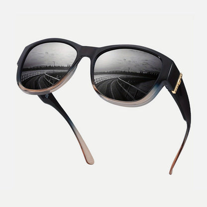 Polarized Large-Frame Wraparound Sunglasses — Women's UV Protection