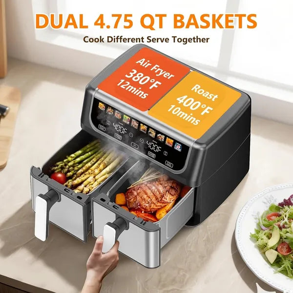 Dual basket cooking