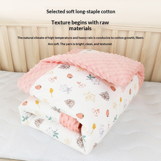 Velvet Comforter Baby Blanket – Soft Temperature-Regulating Quilt