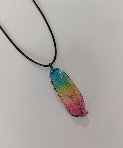 Tree of Life Crystal Necklace – Natural Stone Pendant