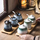 Ceramic Condiment Set — Oil, Vinegar, Salt & Chili Jars for Dining Table
