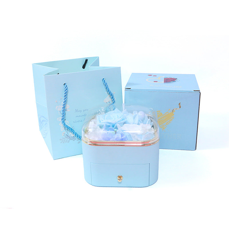 Preserved Flower Jewelry Box – Real Florals in Acrylic Display