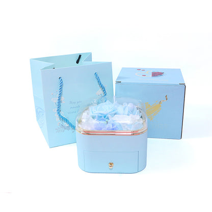 Preserved Flower Jewelry Box – Real Florals in Acrylic Display