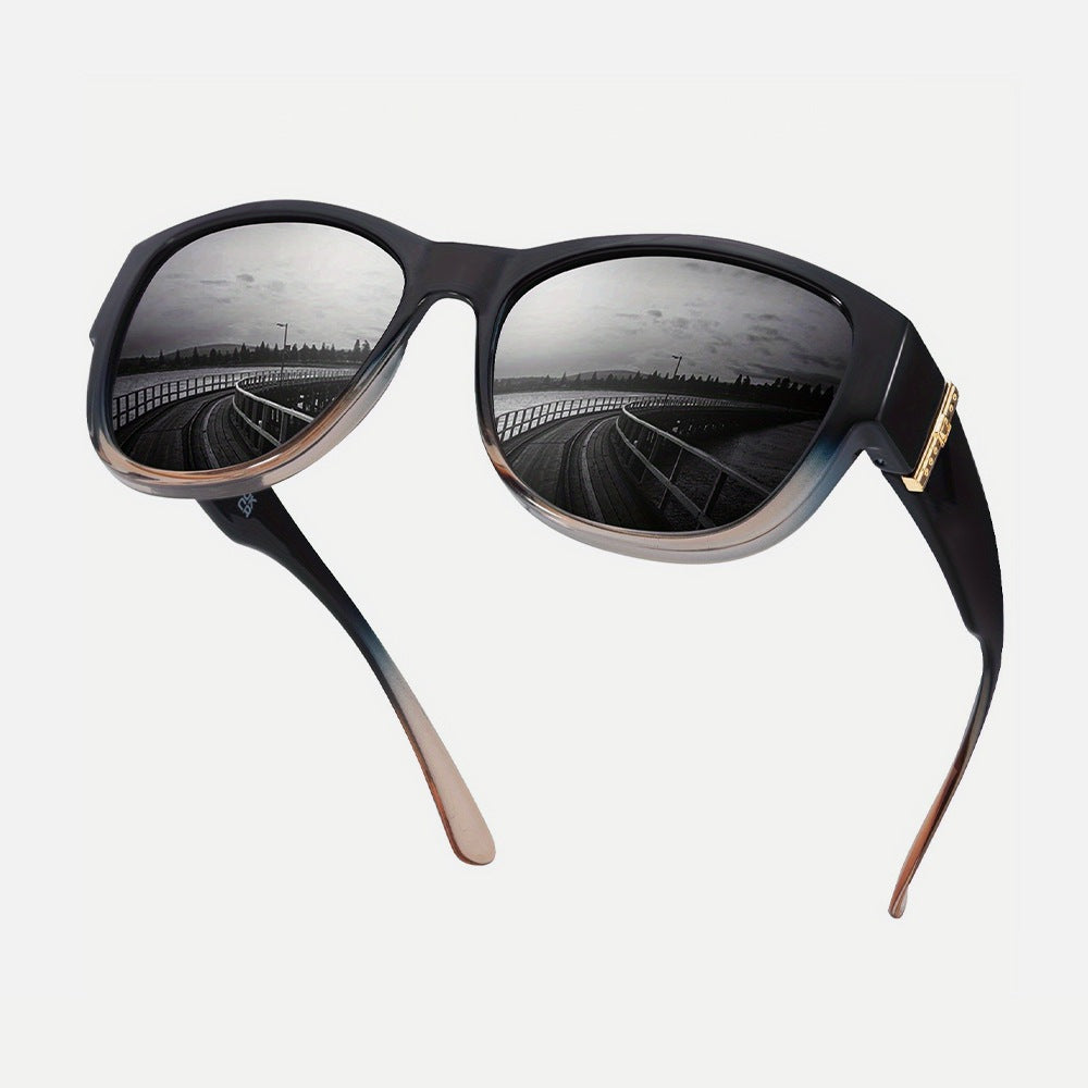 Polarized Large-Frame Wraparound Sunglasses — Women's UV Protection