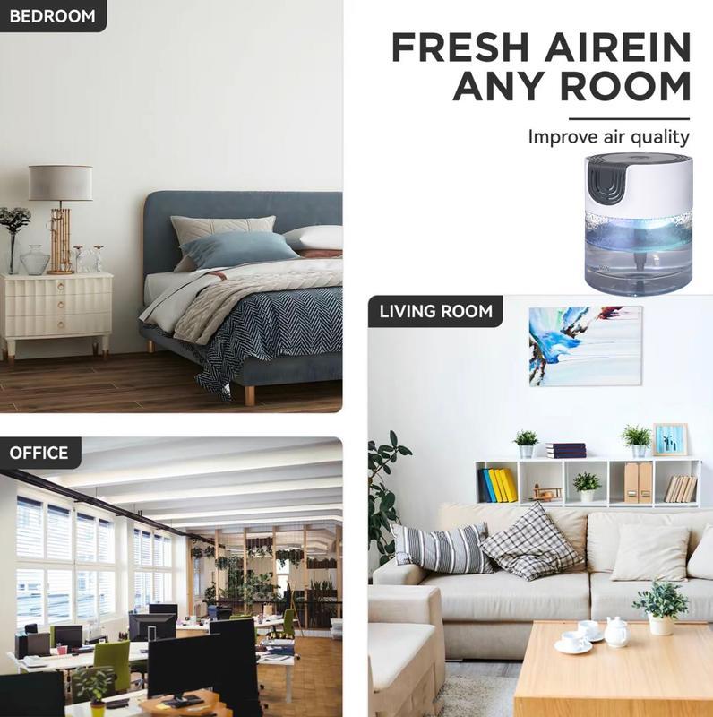 3-in-1 Air Purifier, Aroma Diffuser & LED Mood Light