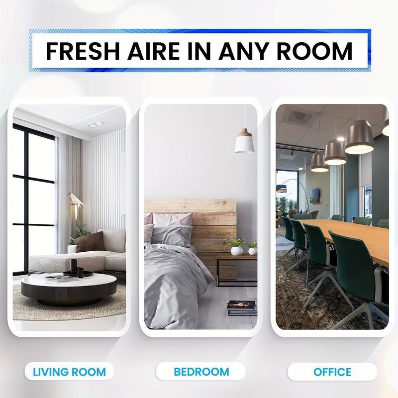 3-in-1 Air Purifier, Aroma Diffuser & LED Mood Light