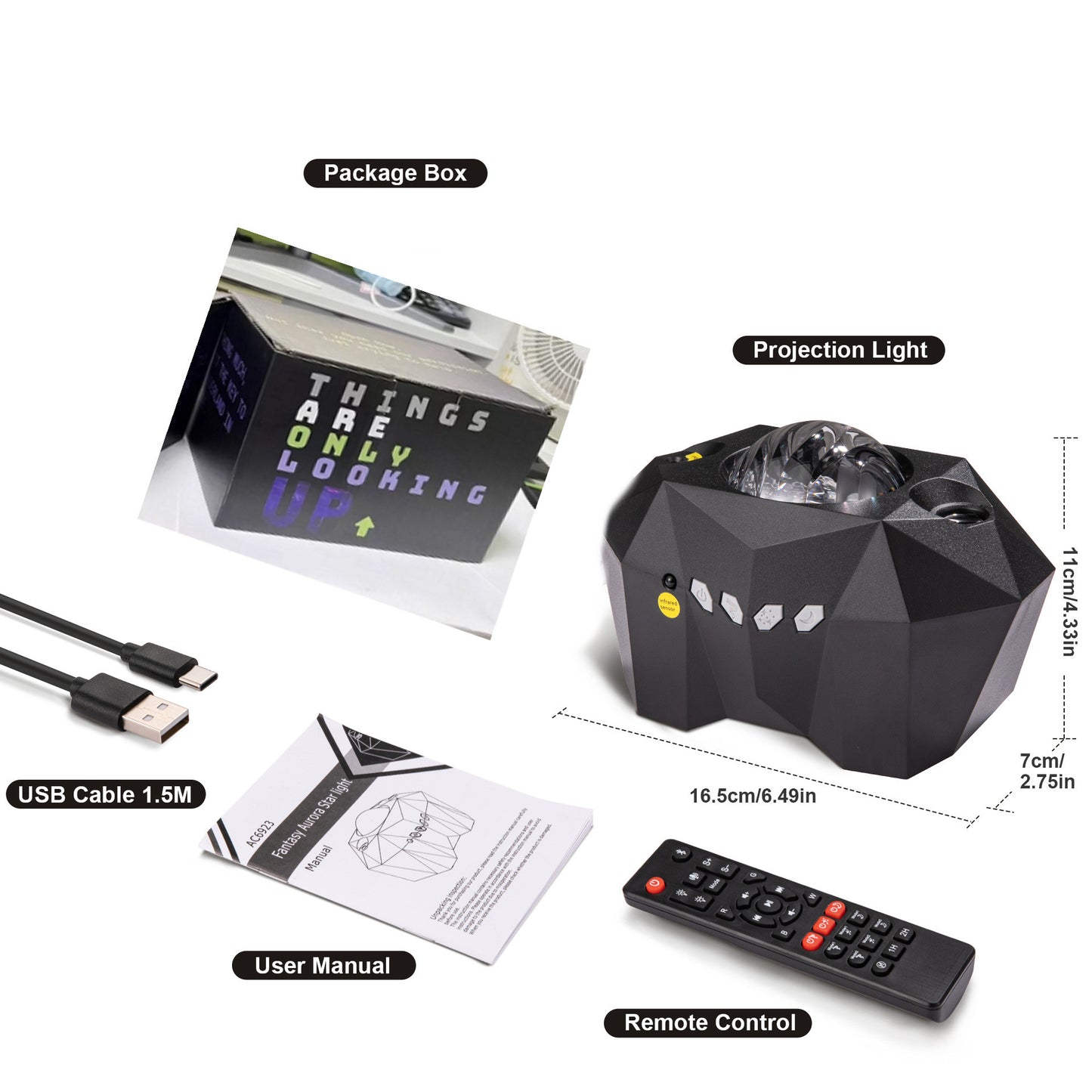 Ocean Wave Star Projector – Bluetooth Music Galaxy Light