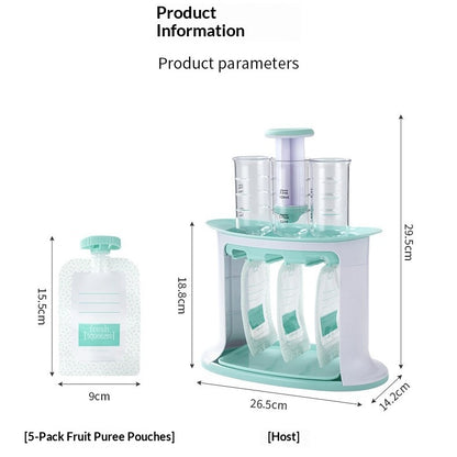 Manual Baby Food Maker Set – Complementary Feeding Storage Bags