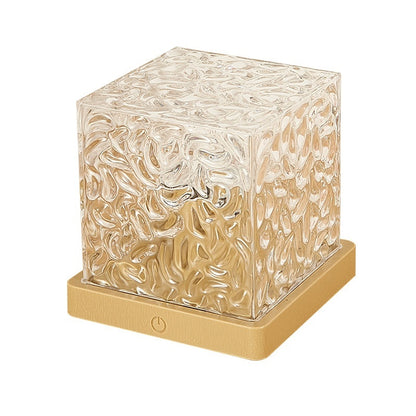 Water Ripple Crystal Night Light – 16-Color Rotating Mood Lamp