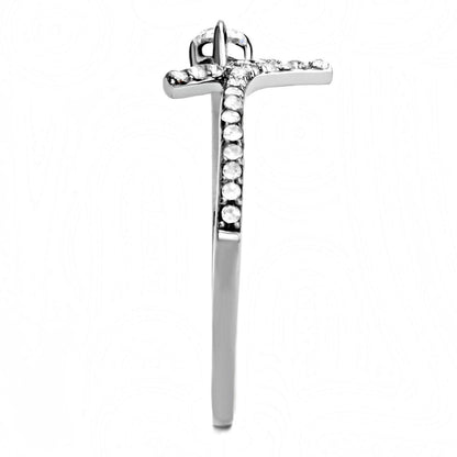 DA145 - High polished no plating Stainless Steel Ring with AAA Grade