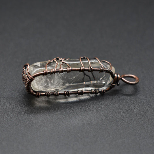 Tree of Life Crystal Necklace – Natural Stone Pendant