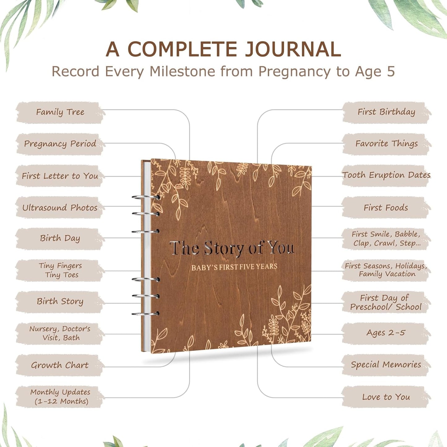 The Story Of You – Baby Memory Book & First Five Years Keepsake Journal