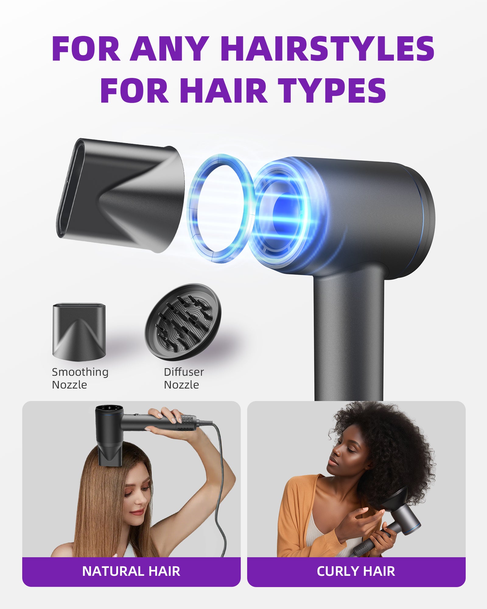Hair Dryer in use