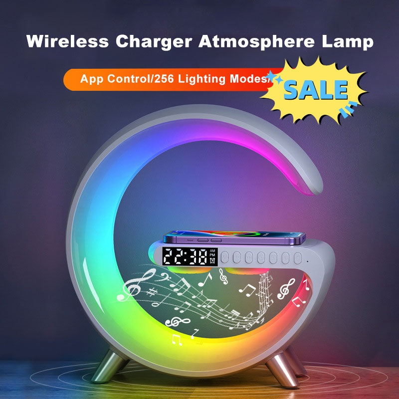 G-Curve LED Lamp – Bluetooth Speaker & Wireless Charger Dock