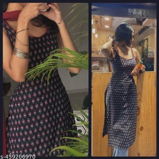 Printed casual kurti dress for women