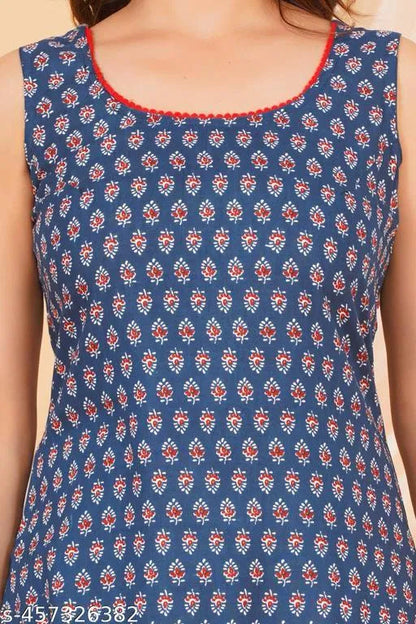 Printed Casual Kurti Dress for Women