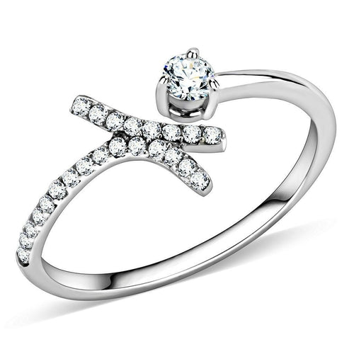 DA145 - High polished no plating Stainless Steel Ring with AAA Grade