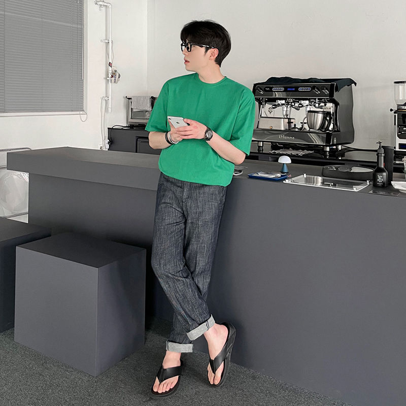 Summer Straight-fit Casual Jeans For Men