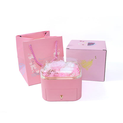 Preserved Flower Jewelry Box – Real Florals in Acrylic Display