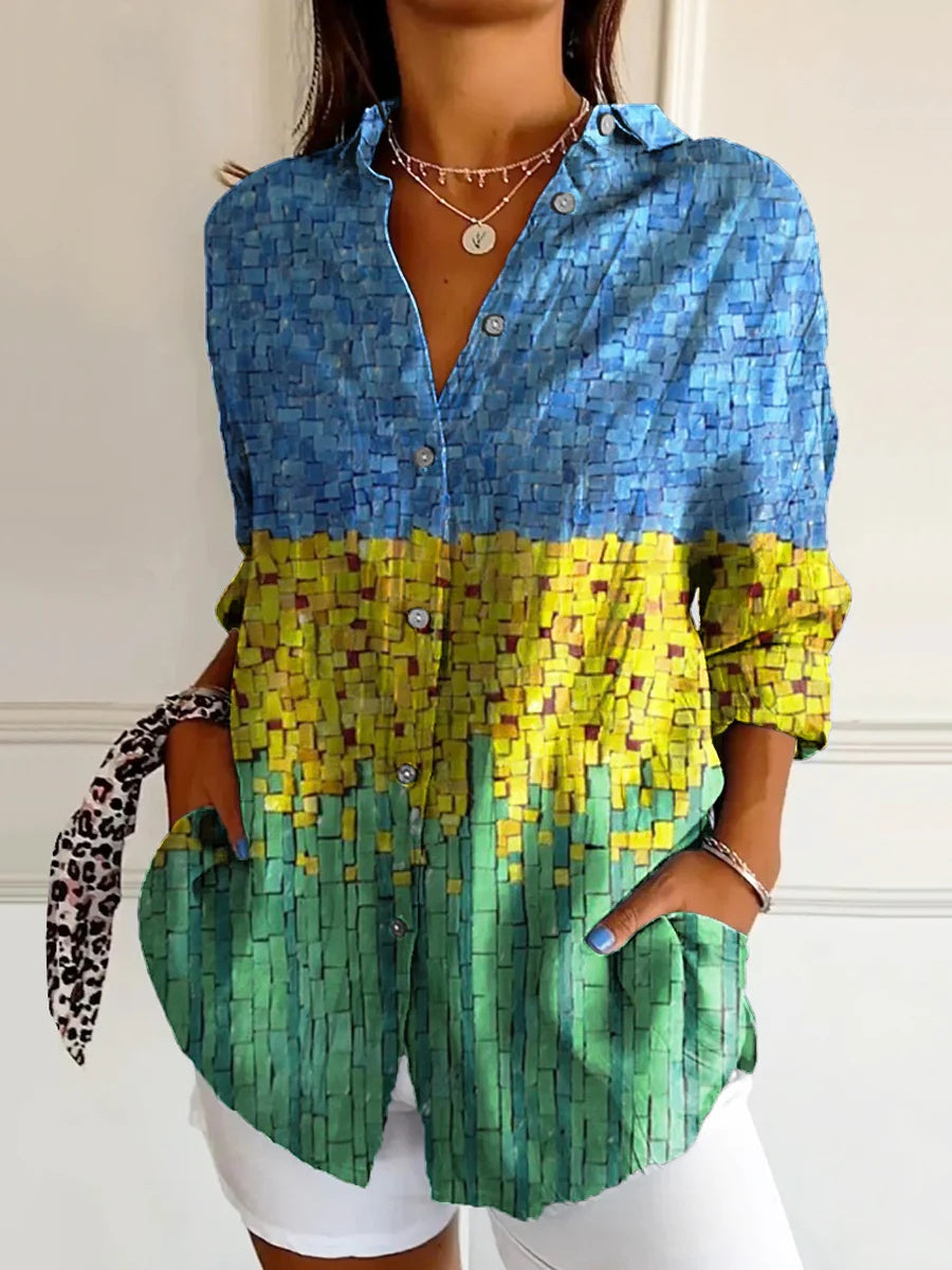 Striped Long-Sleeve Rainbow Cardigan